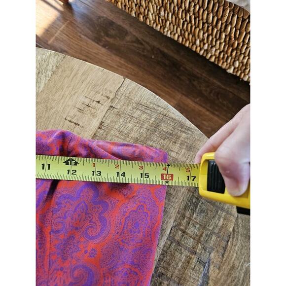 J. Crew Strapless Paisley Silk Blend Dress Built in Bra Pockets Women's Size 8 - Picture 11 of 13